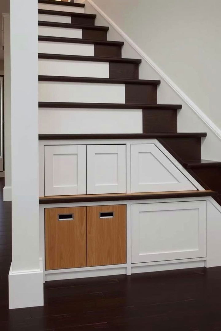 Staircase Built in Storage Solutions - 22 Staircase Ideas