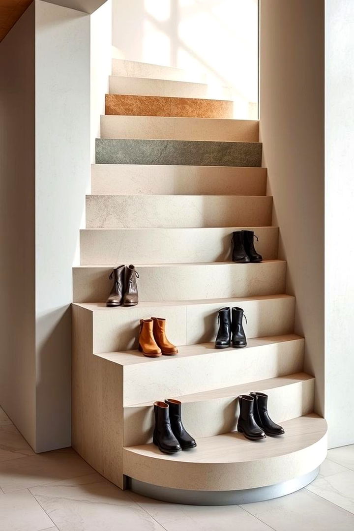Stairstep Storage Design - 22 Boot Room Ideas