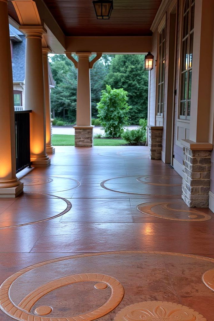 Stamped Concrete - 22 Porch Flooring Options