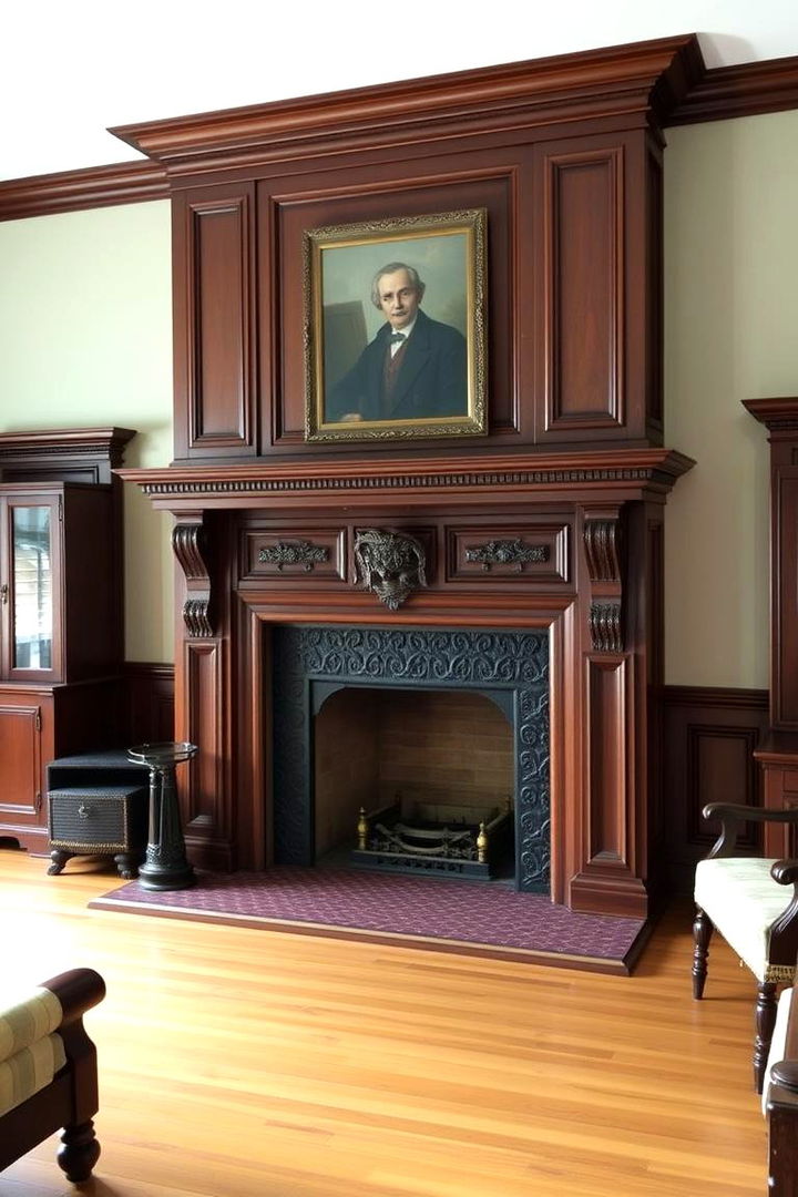 Stately Fireplaces - 22 Colonial Living Room Ideas