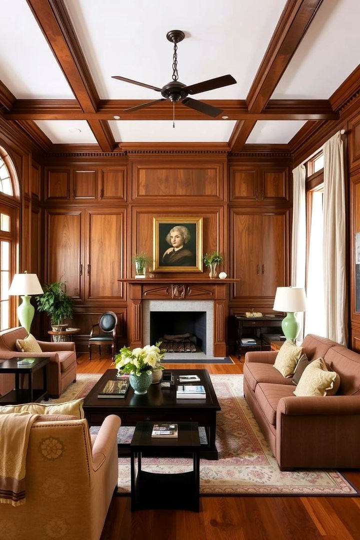Stately Wood Paneling - 22 Traditional Living Room Ideas