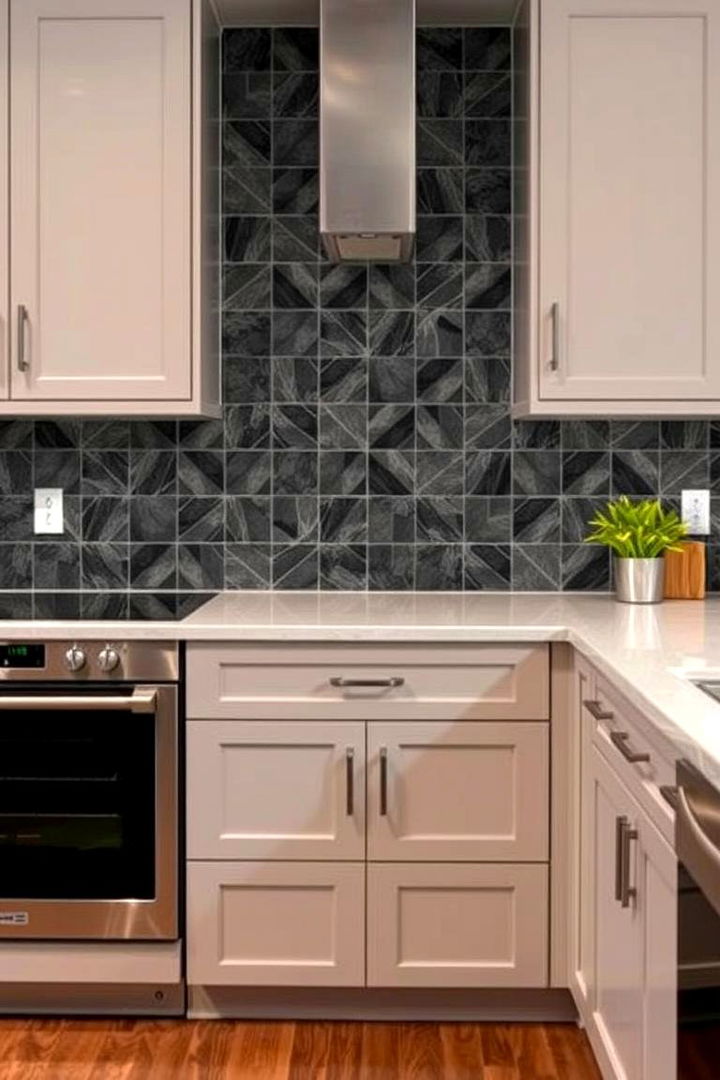Statement Backsplashes - 22 Gray and Black Kitchen Ideas