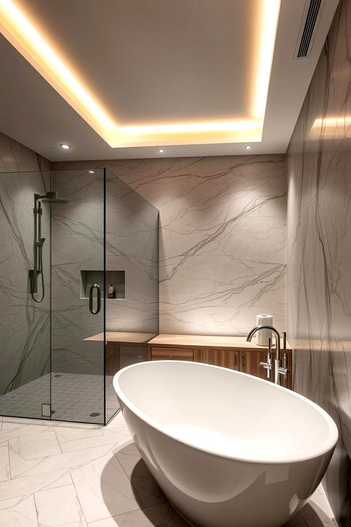 Statement Bathtubs and Showers - 22 Mid-century Modern Bathroom Ideas