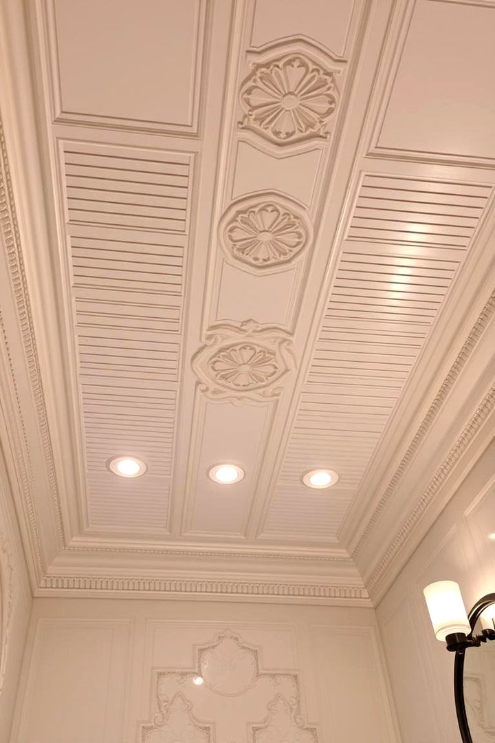 Statement Ceiling Beadboard Innovations - 22 Beadboard Bathroom Ideas