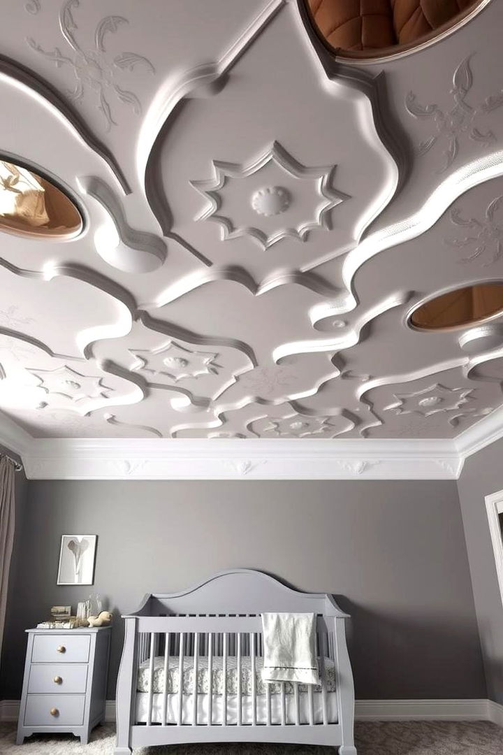 Statement Ceilings - 22 Grey Nursery Ideas