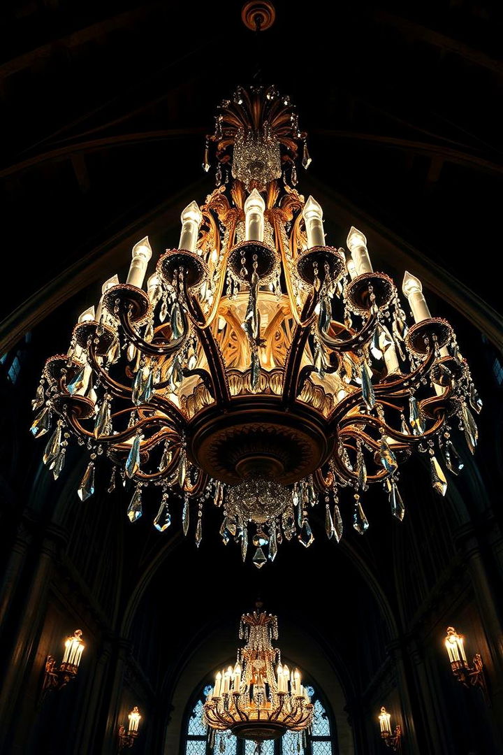 Statement Chandeliers - 22 Gothic Living Room Ideas