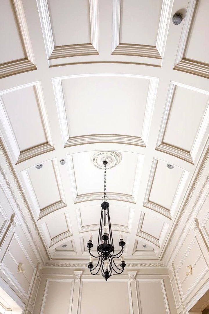 Statement Crown Molding - 22 Living Room Vaulted Ceiling Ideas