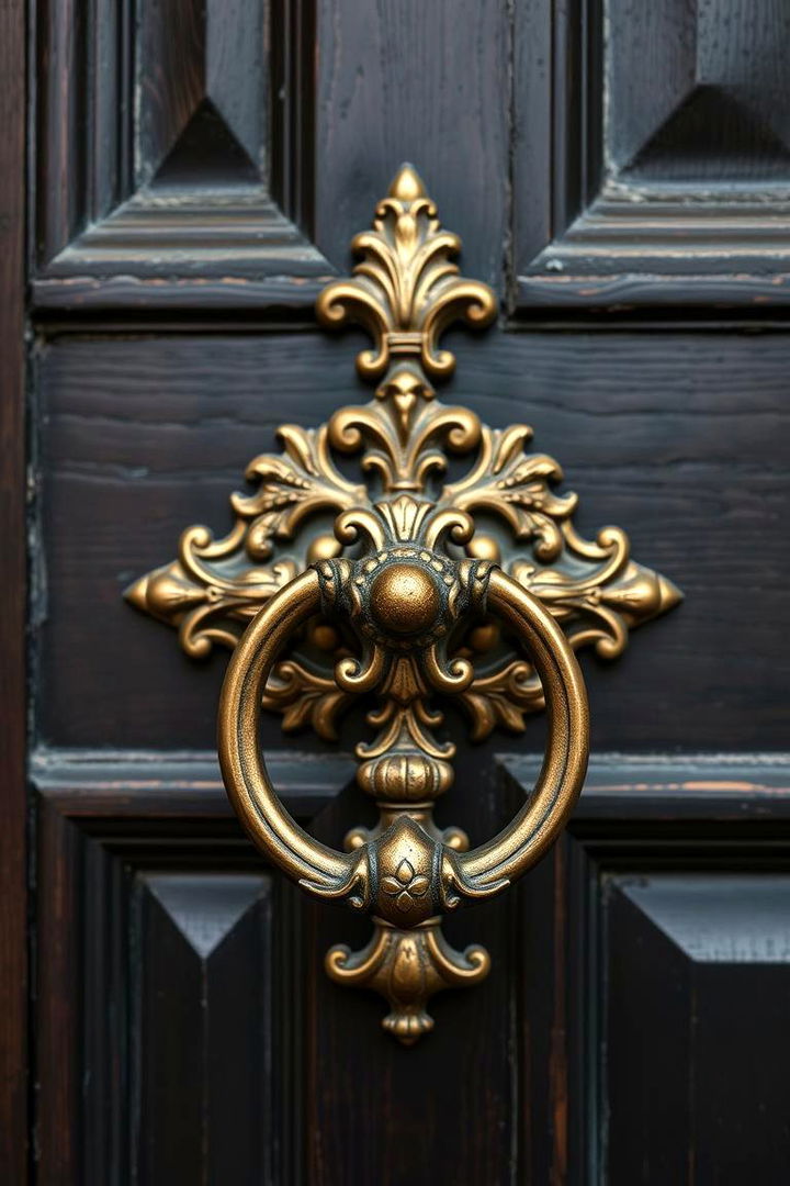 Statement Door Knocker - 22 Front Door Decor Ideas