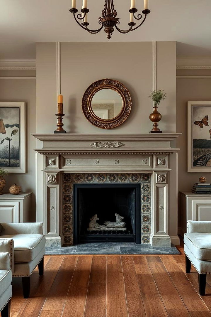 Statement Fireplace Focus - 22 Pottery Barn Living Room Ideas