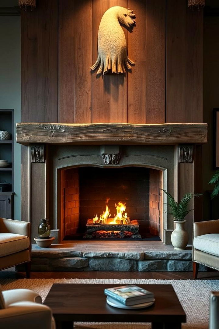 Statement Fireplace Focus - 22 Joanna Gaines Living Room Ideas