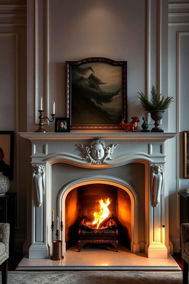 Statement Fireplace and Mantel Designs - 22 Formal Living Room Ideas