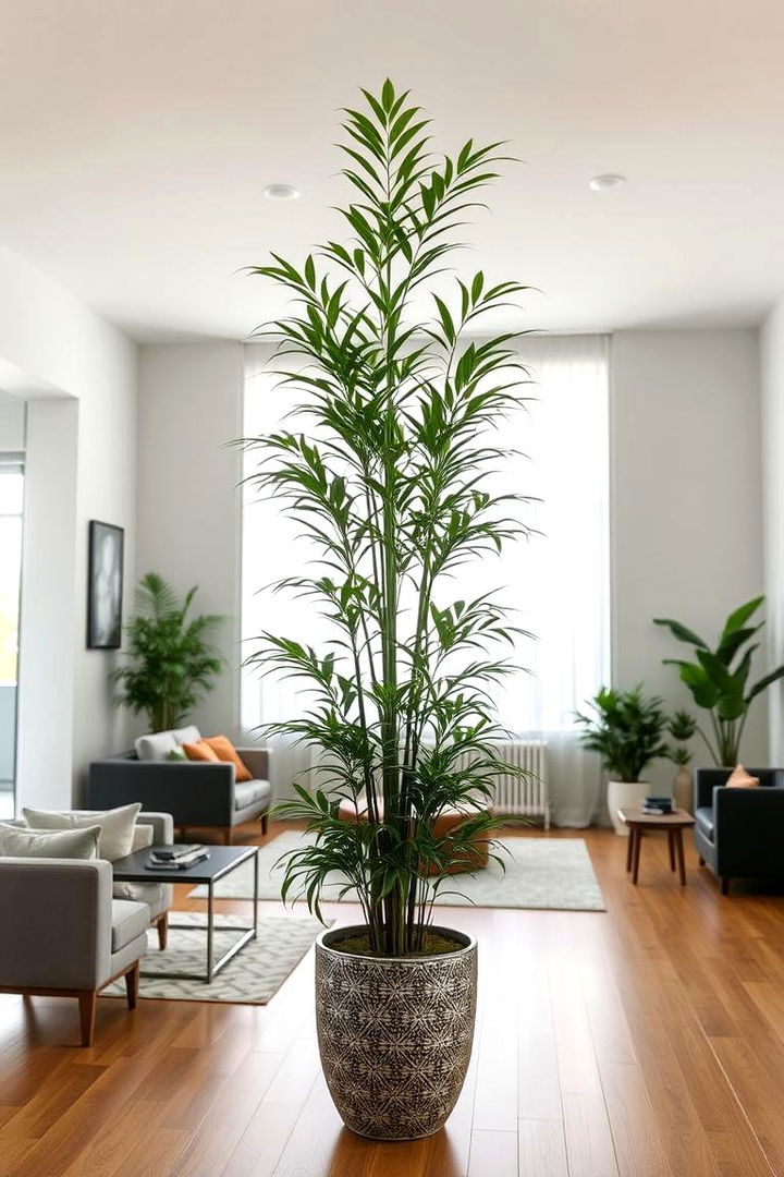 Statement Floor Plant Installations - 22 Ways Decorating With Plants