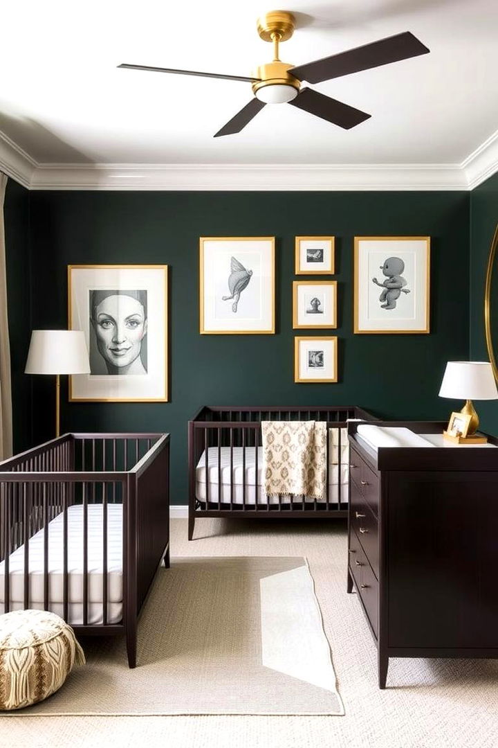 Statement Furniture Pieces - 22 Dark Green Nursery Ideas