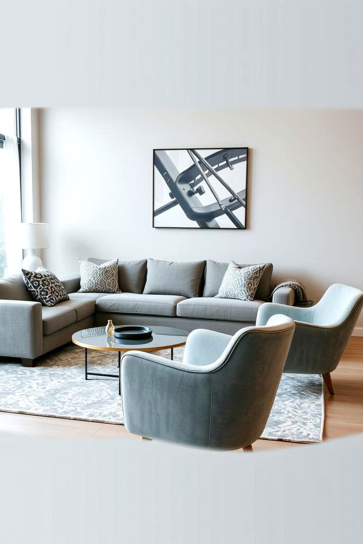 Statement Furniture Pieces - 22 Grey and White Living Room Ideas