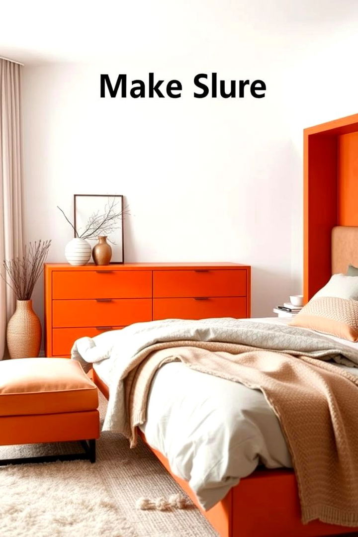 Statement Furniture Pieces in Burnt Orange - 22 Burnt Orange Bedroom Ideas