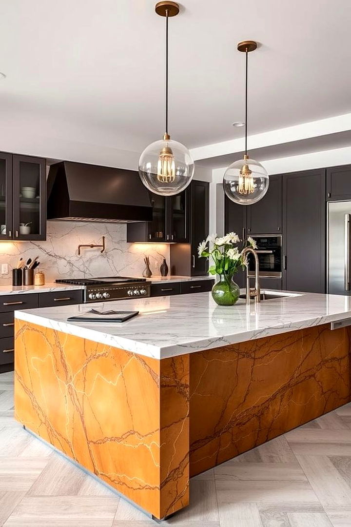 Statement Islands - 22 Eclectic Kitchen Ideas