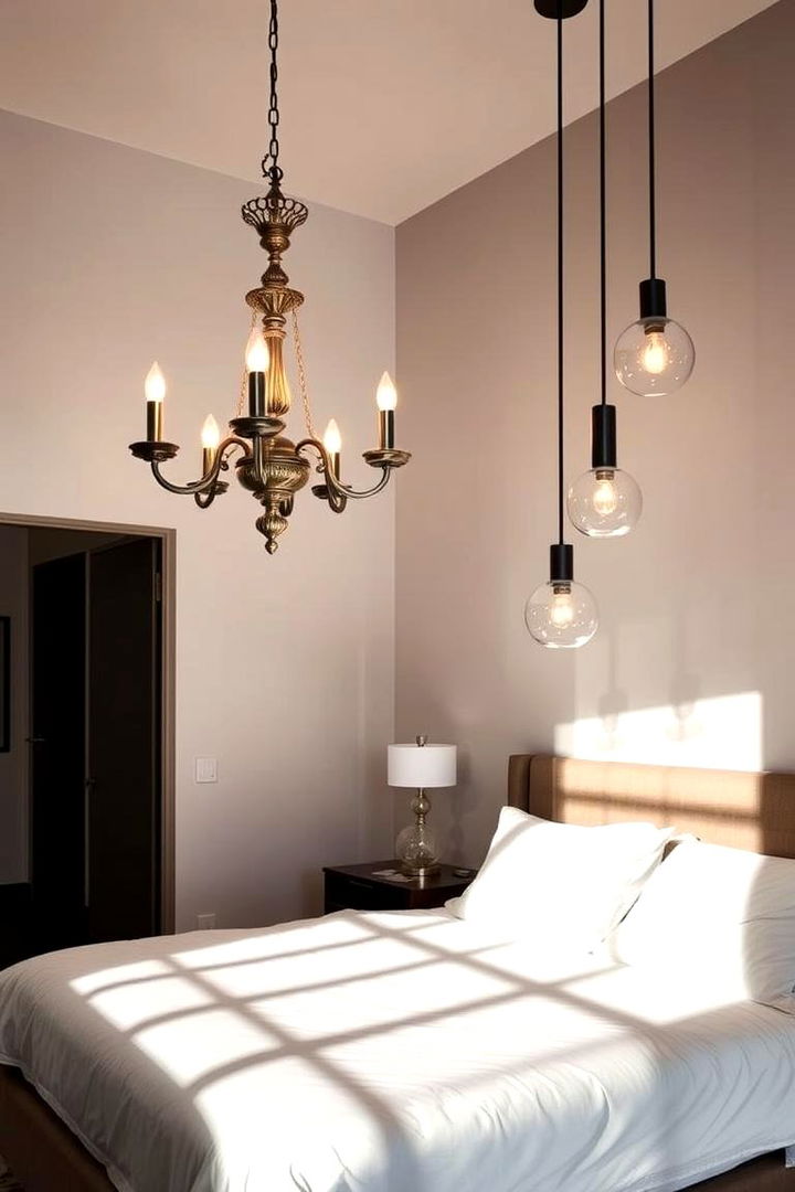 Statement Lighting - 22 Eclectic Bedroom Ideas