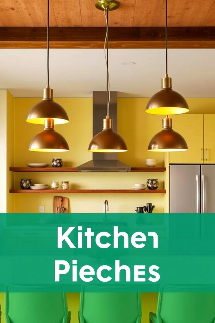 Statement Lighting Features - 22 Pale Yellow Kitchen Ideas