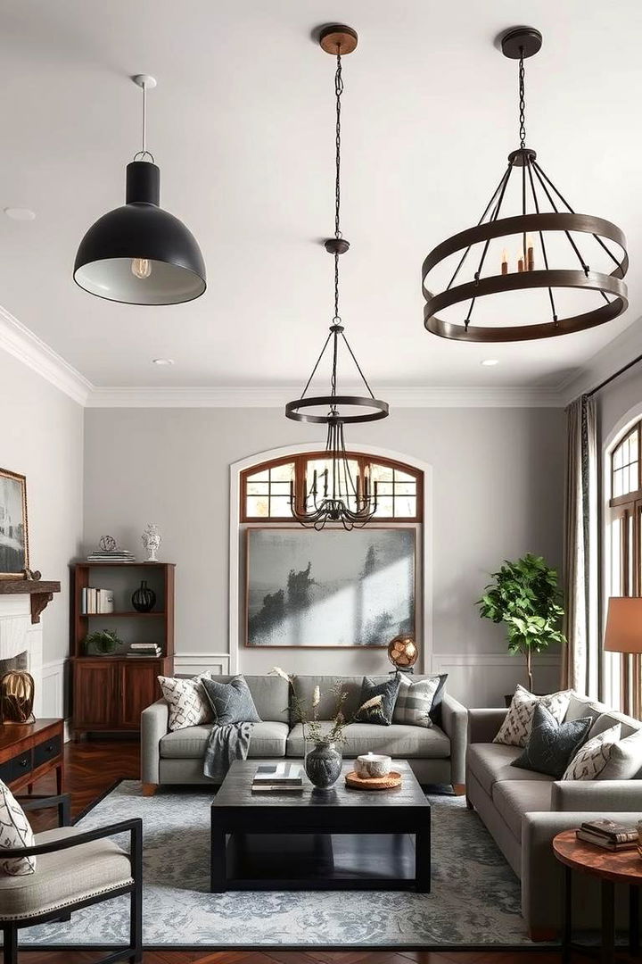 Statement Lighting Fixtures - 22 Joanna Gaines Living Room Ideas