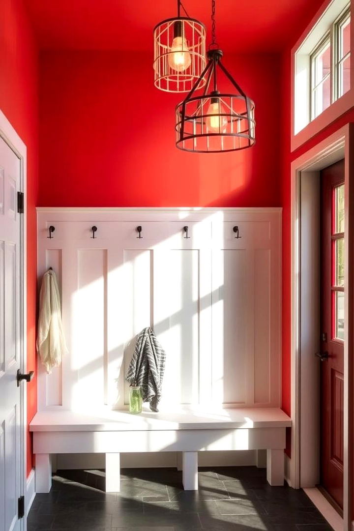Statement Lighting Fixtures - 22 Mud Room Ideas