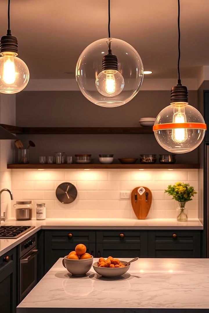 Statement Lighting Fixtures - 22 1950s Kitchen Ideas