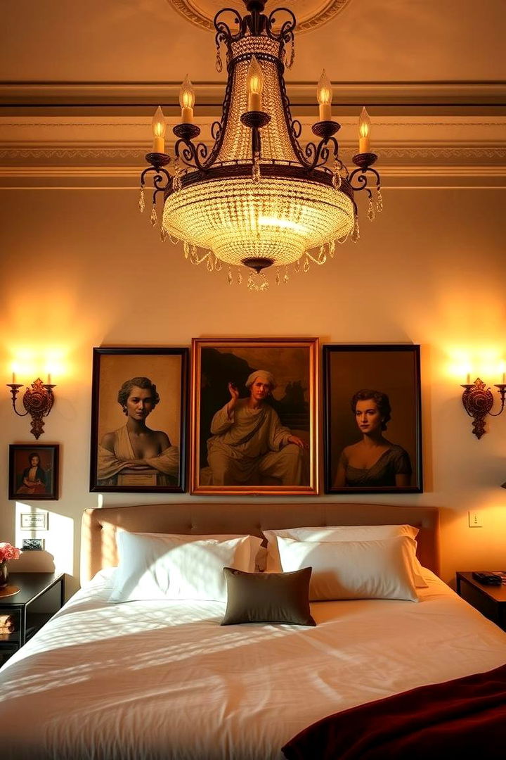 Statement Lighting for a Dramatic Ambience - 22 Art Deco Bedroom Ideas
