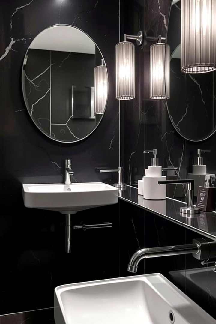 Statement Metallic Fixtures - 22 Bathroom Shower Ideas