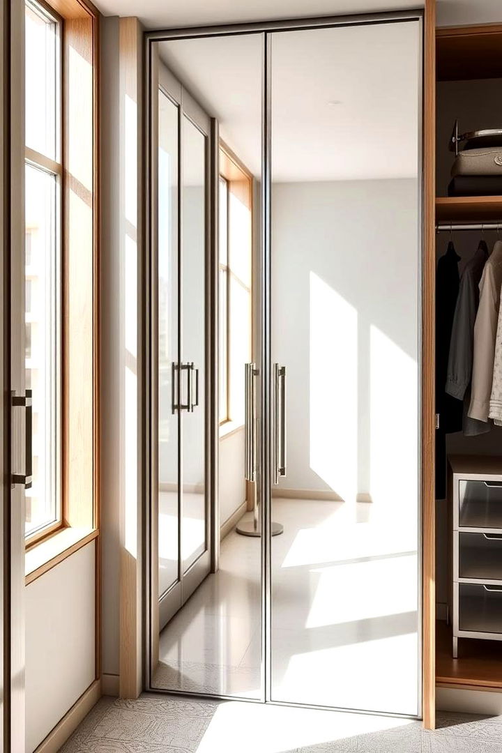 Statement Mirrored Doors - 22 Closet Ideas