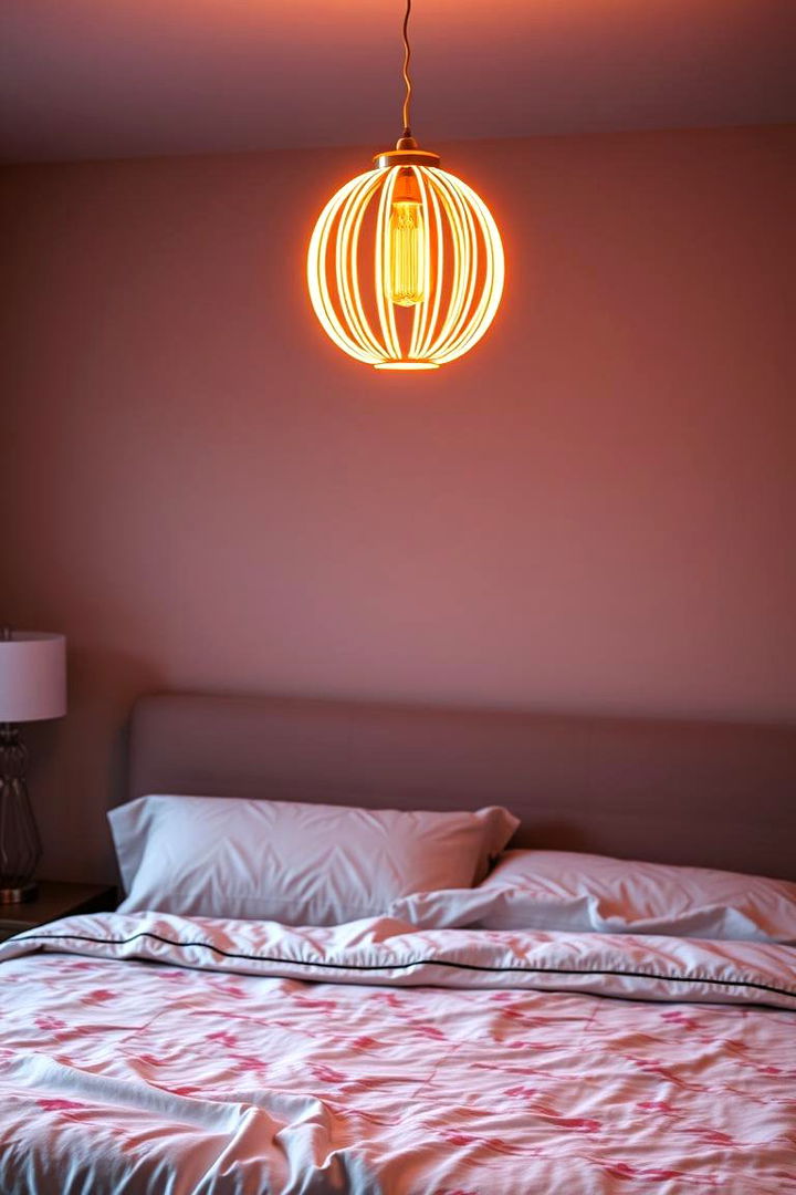 Statement Neon Lighting Fixtures - 22 Neon Bedroom Ideas
