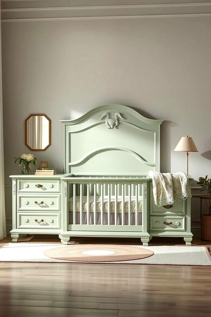 Statement Nursery Furniture - 22 Sage Green Nursery Ideas