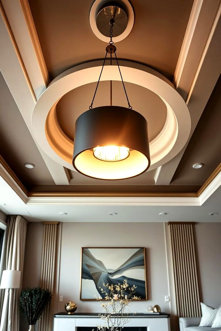 Statement Pendant Lighting - 22 Living Room Ceiling Lighting Ideas