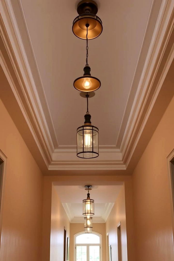 Statement Pendant Lights - 22 Dark Hallway Ideas
