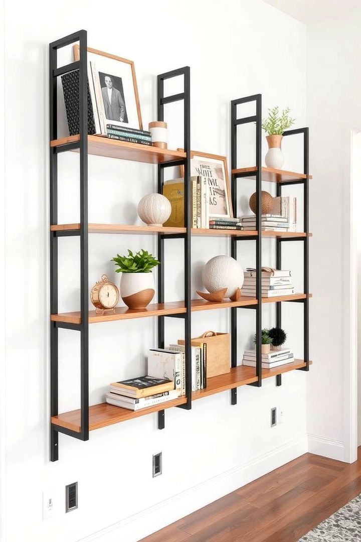 Statement Shelving - 22 Entryway Wall Ideas