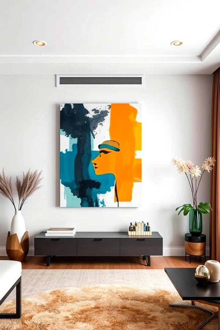 Statement Wall Art Focus - 22 Pinterest Living Room Decor Ideas