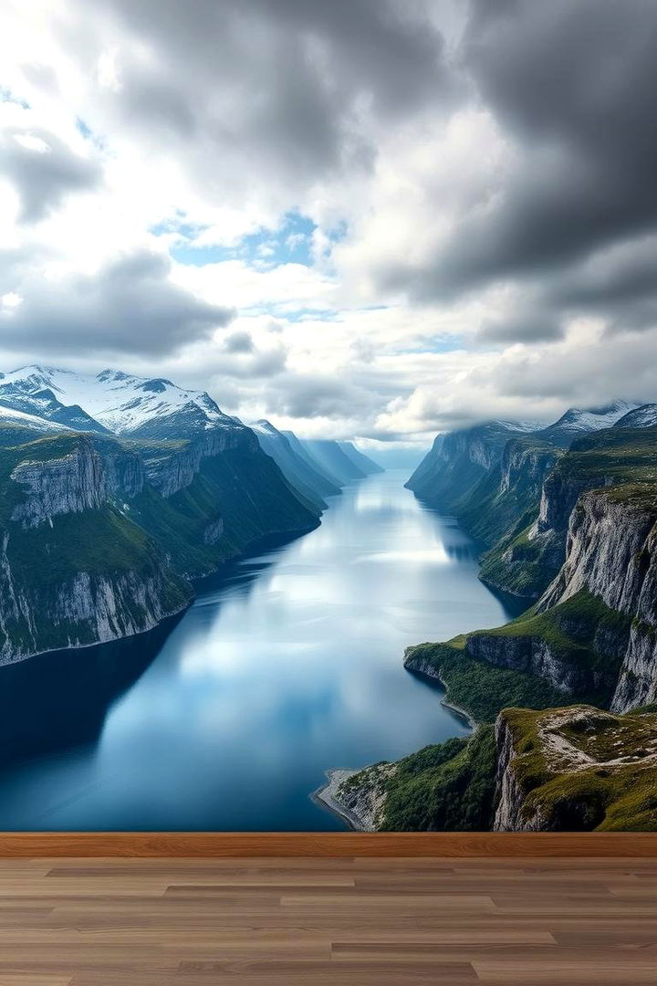 Statement Wall Murals with Nordic Landscapes - 22 Viking Bedroom Ideas