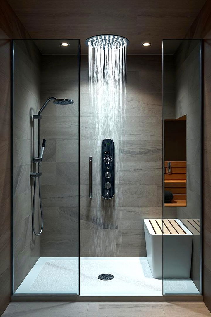 Steam and Sauna Features for Luxurious Retreats - 22 Small Bathroom Walk in Shower Ideas