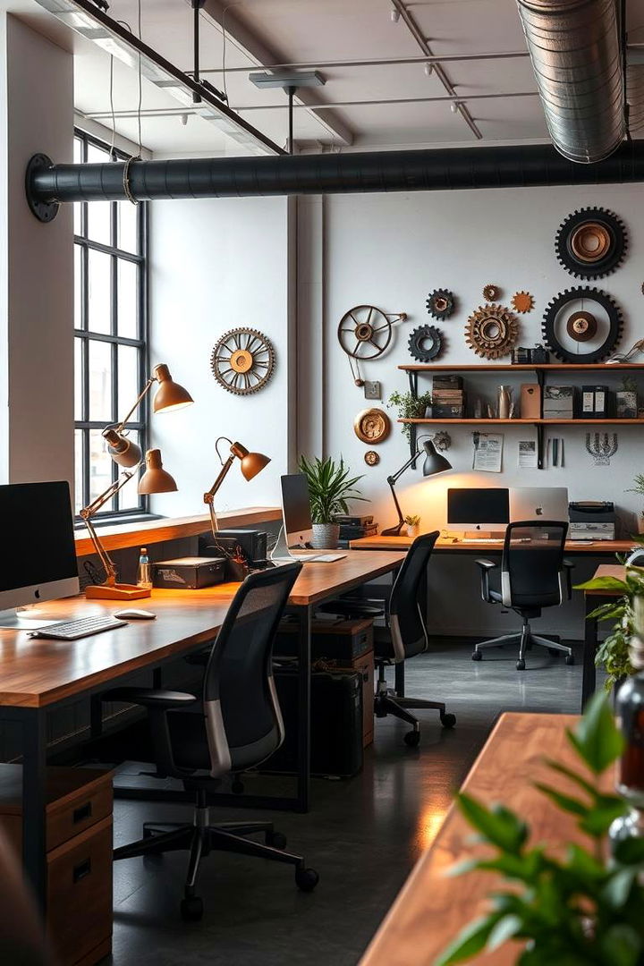 Steampunk Office Spaces Transformation - 22 Steampunk Interior Design Ideas