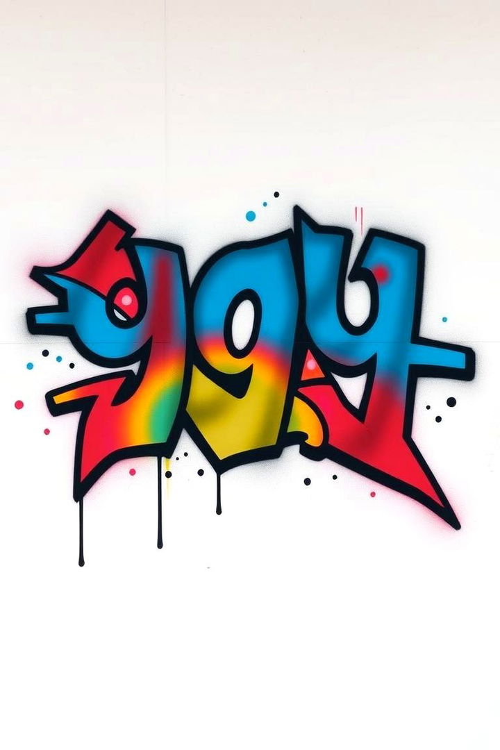 Stencil Sprayed Numbers - 22 House Number Ideas