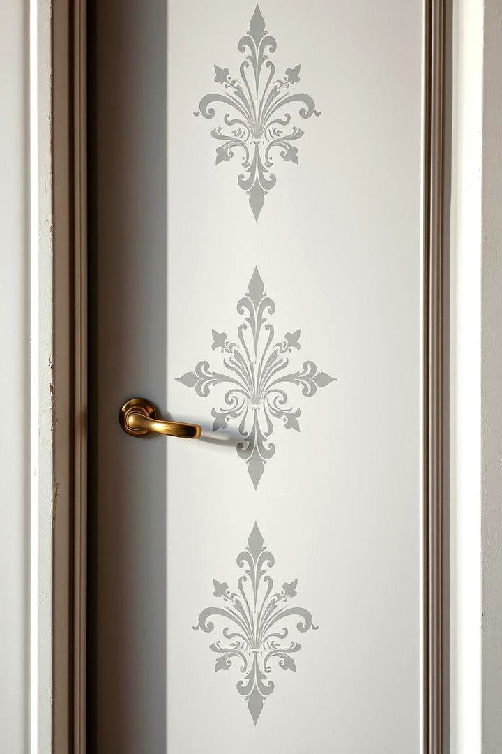 Stenciled Designs - 22 Bedroom Door Decorating Ideas