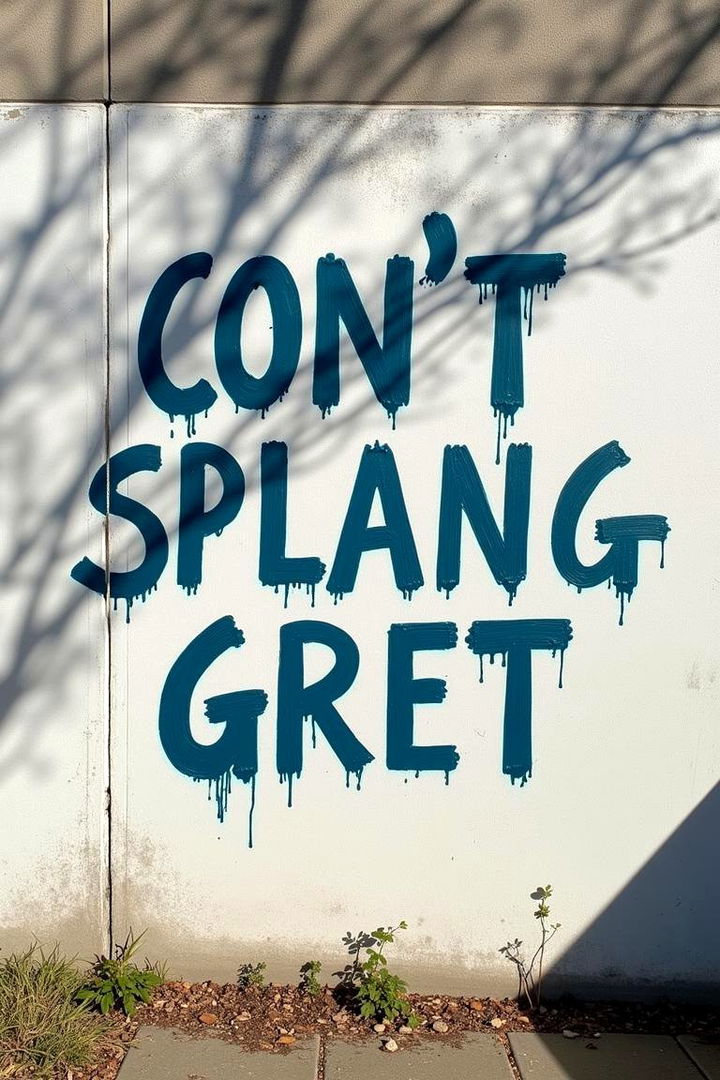 Stenciled Wall Quotes Inspirational Outdoor Statements - 22 Outdoor Wall Decor Ideas