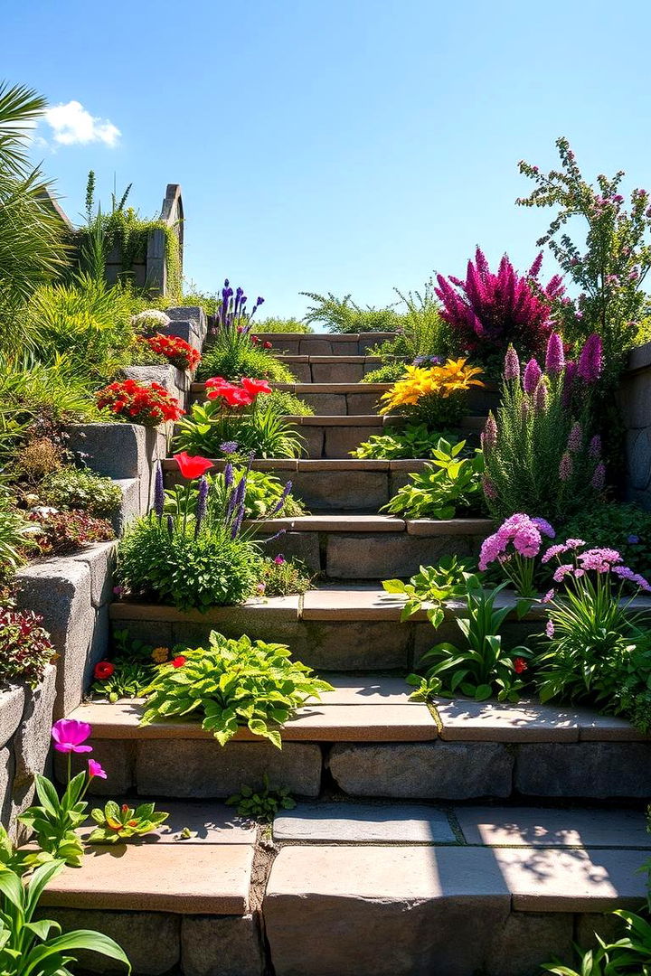 Step Garden Integration - 22 Front Step Ideas
