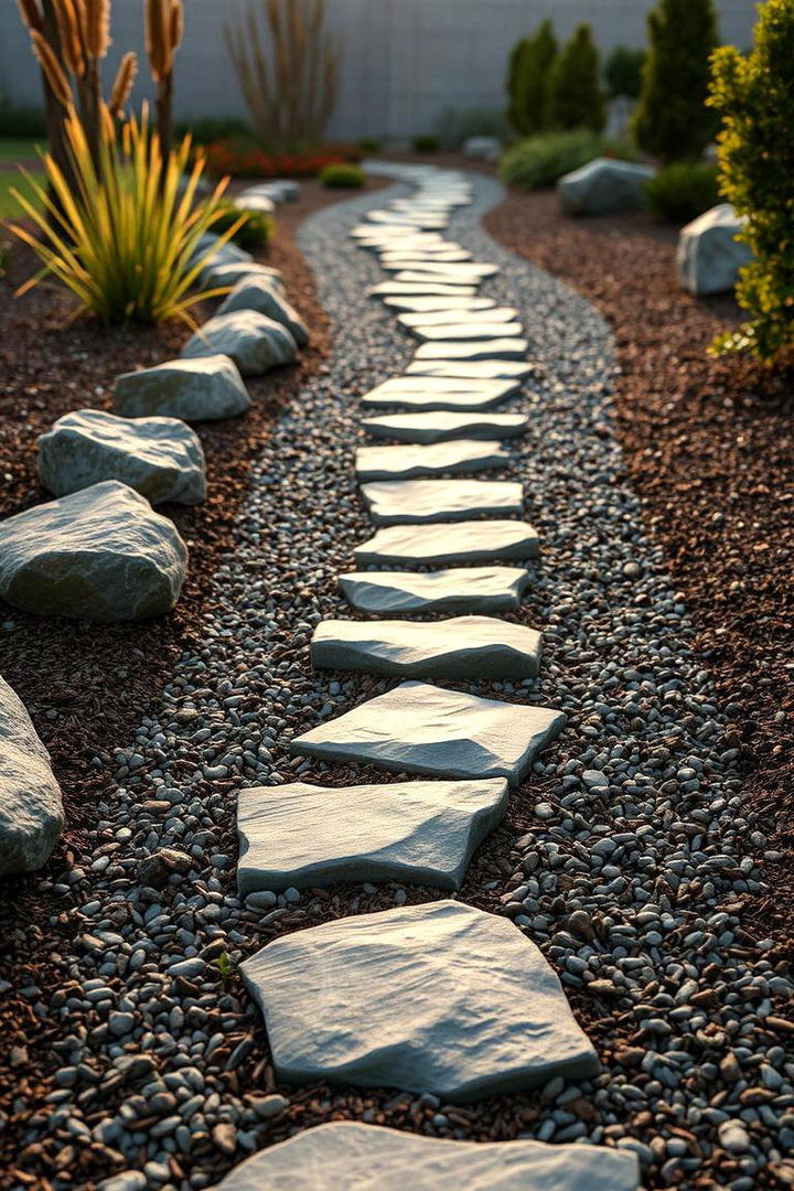 Stepping Stone Blend - 22 Mulch Pathway Ideas