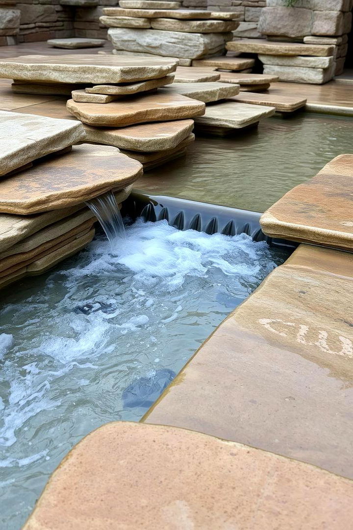 Stone Bathing Plaza - 22 Outdoor Shower Ideas