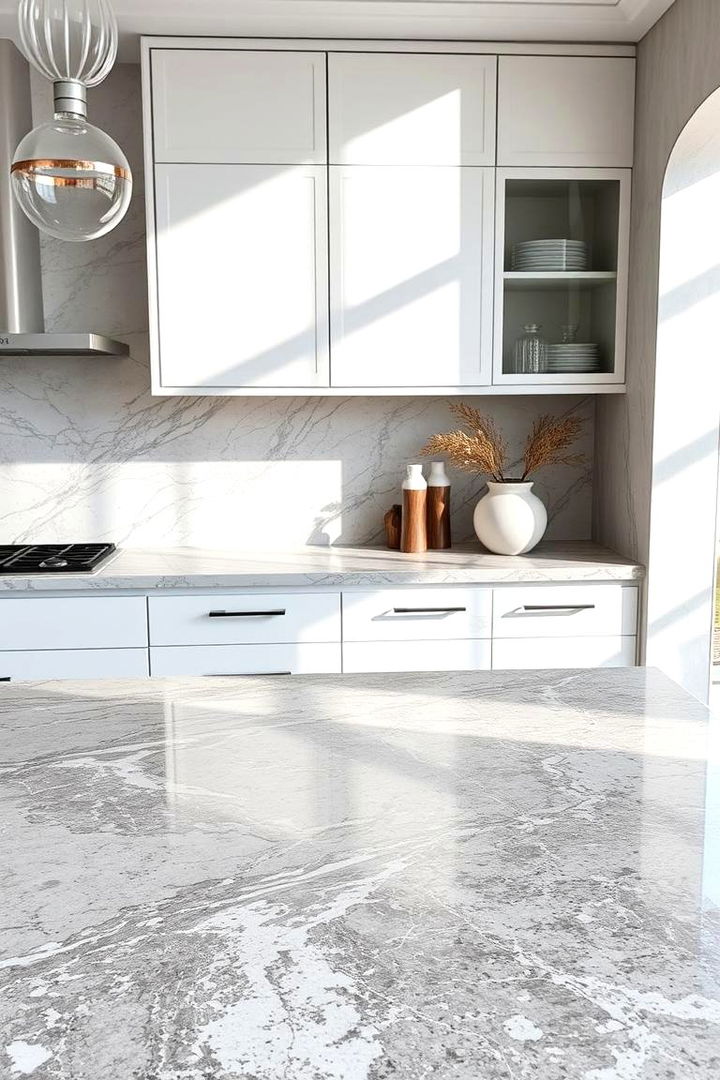 Stone Countertop Elegance - 22 Earthy Kitchen Ideas