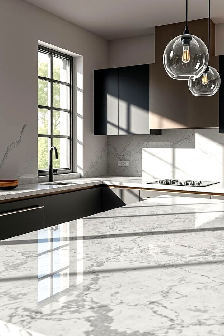 Stone Countertops for Natural Durability - 22 Natural Kitchen Design Ideas