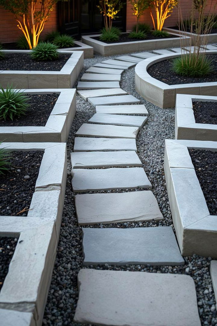 Stone Path Beginnings - 22 Formal Garden Ideas