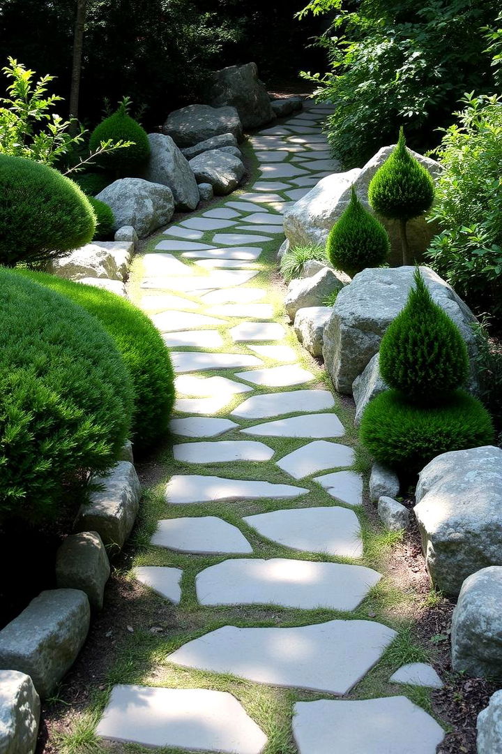 Stone Pathway Designs - 22 Greek Garden Ideas