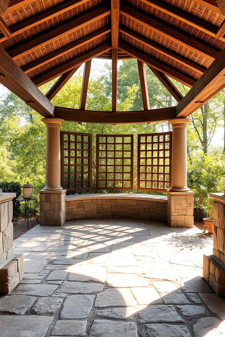 Stone Serenity - 22 Gazebo Floor Ideas