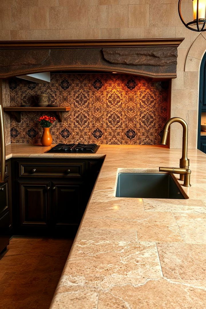 Stone and Tile Accents - 22 Tuscan Kitchen Design Ideas