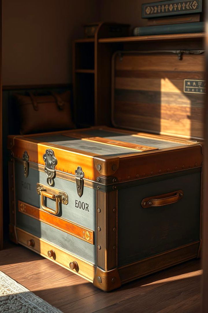 Storage Trunks - 22 Bedding Storage Ideas